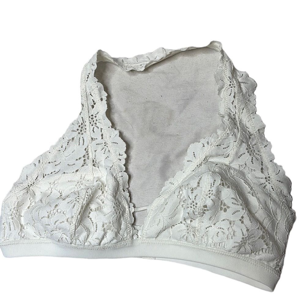 Aerie White Lace Bralette. Size Medium.